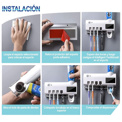 Dispensador Crema Dental+ Soporte Esteril